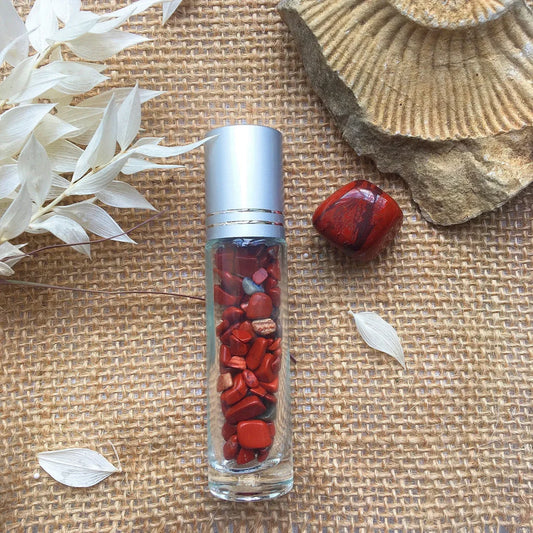 Red Jasper Crystal Roller Bottle