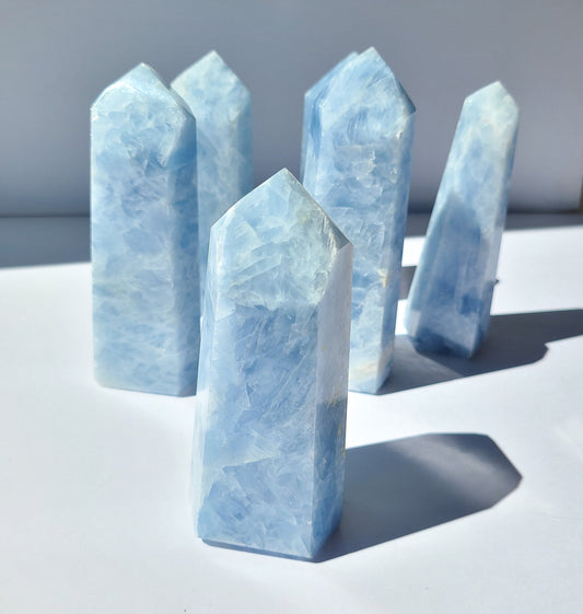 Blue Calcite Towers