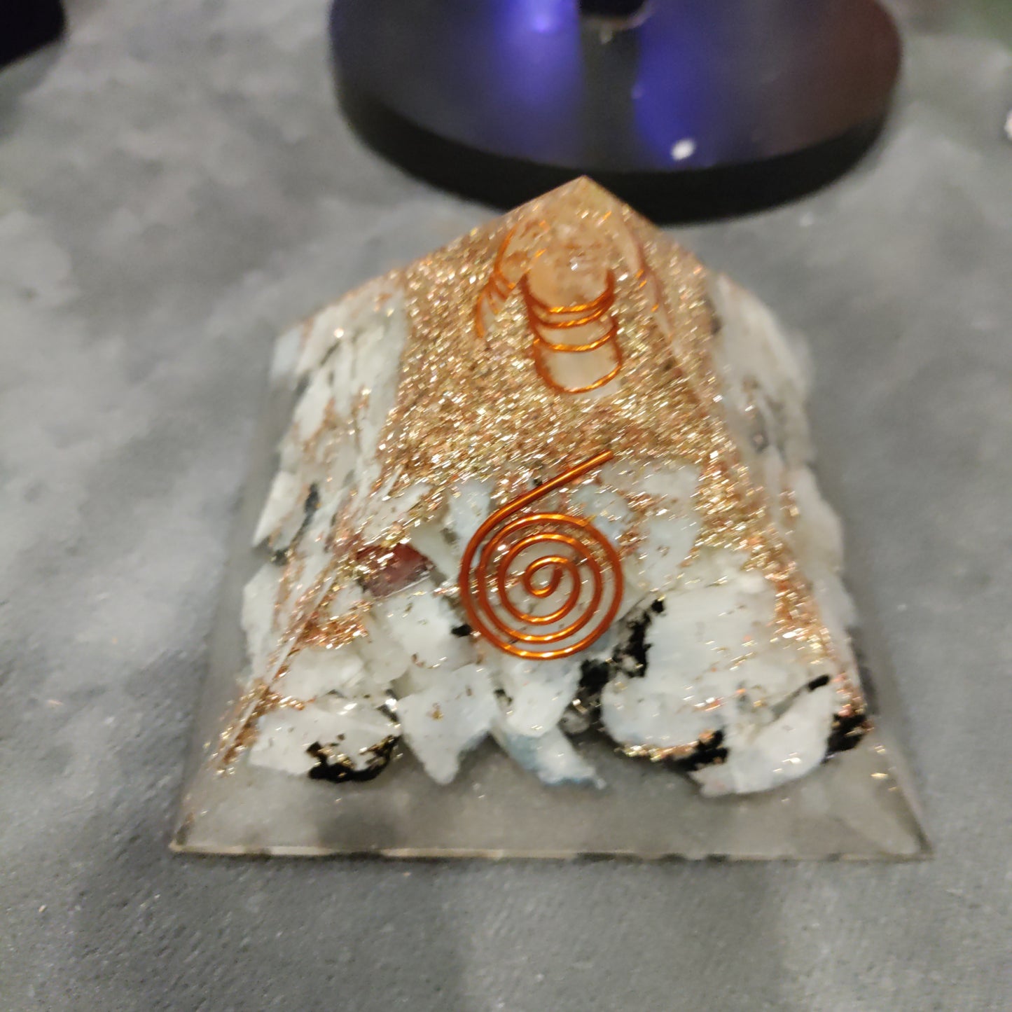 Orgonite Pyramid Moonstone