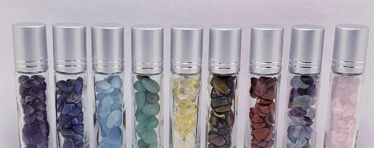 Smoky Quartz Crystal Roller Bottle