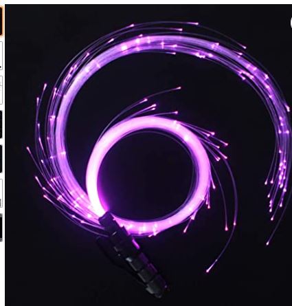 Fiber Optic Dance Whips