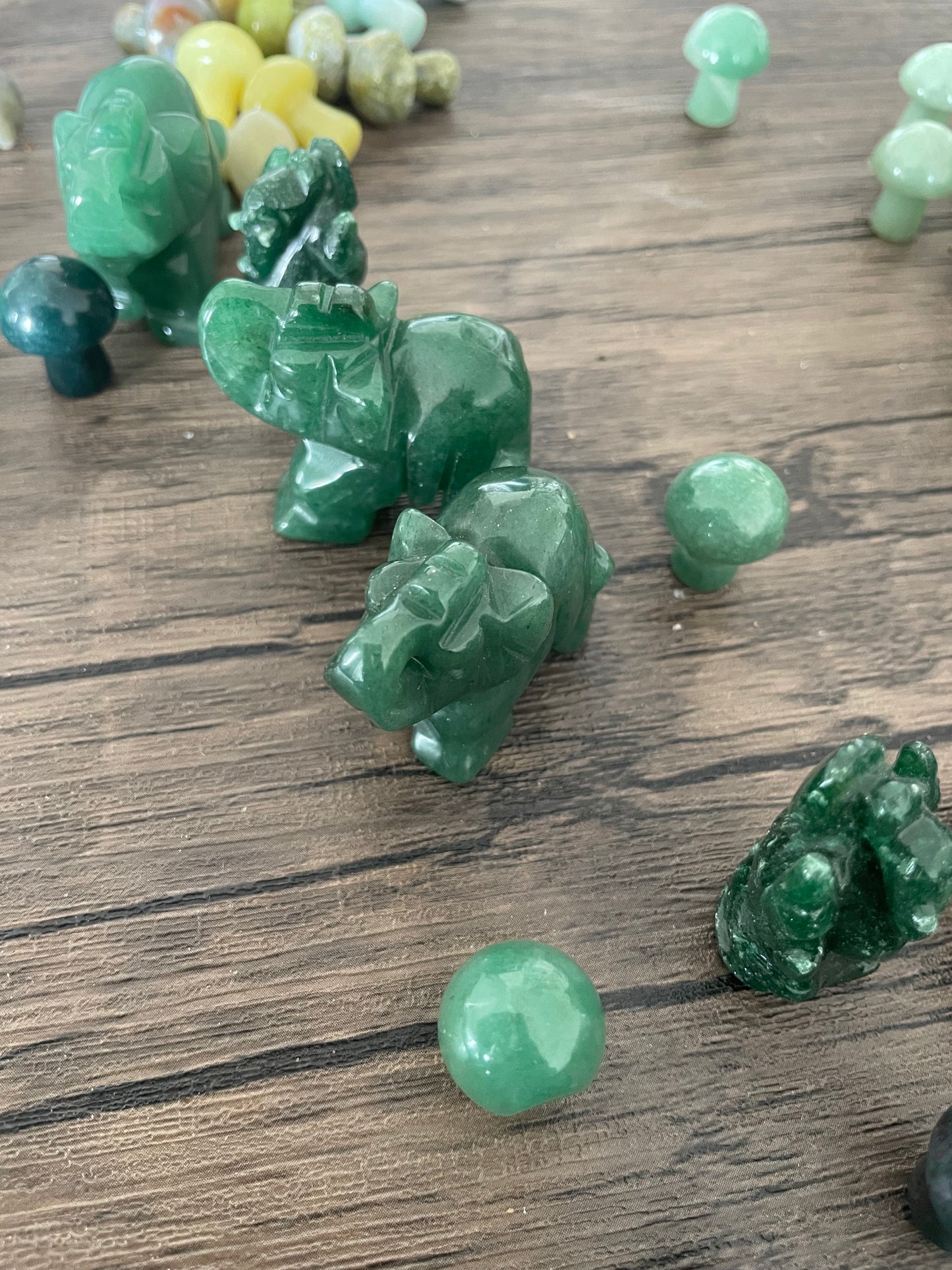 Green Aventurine Elephant