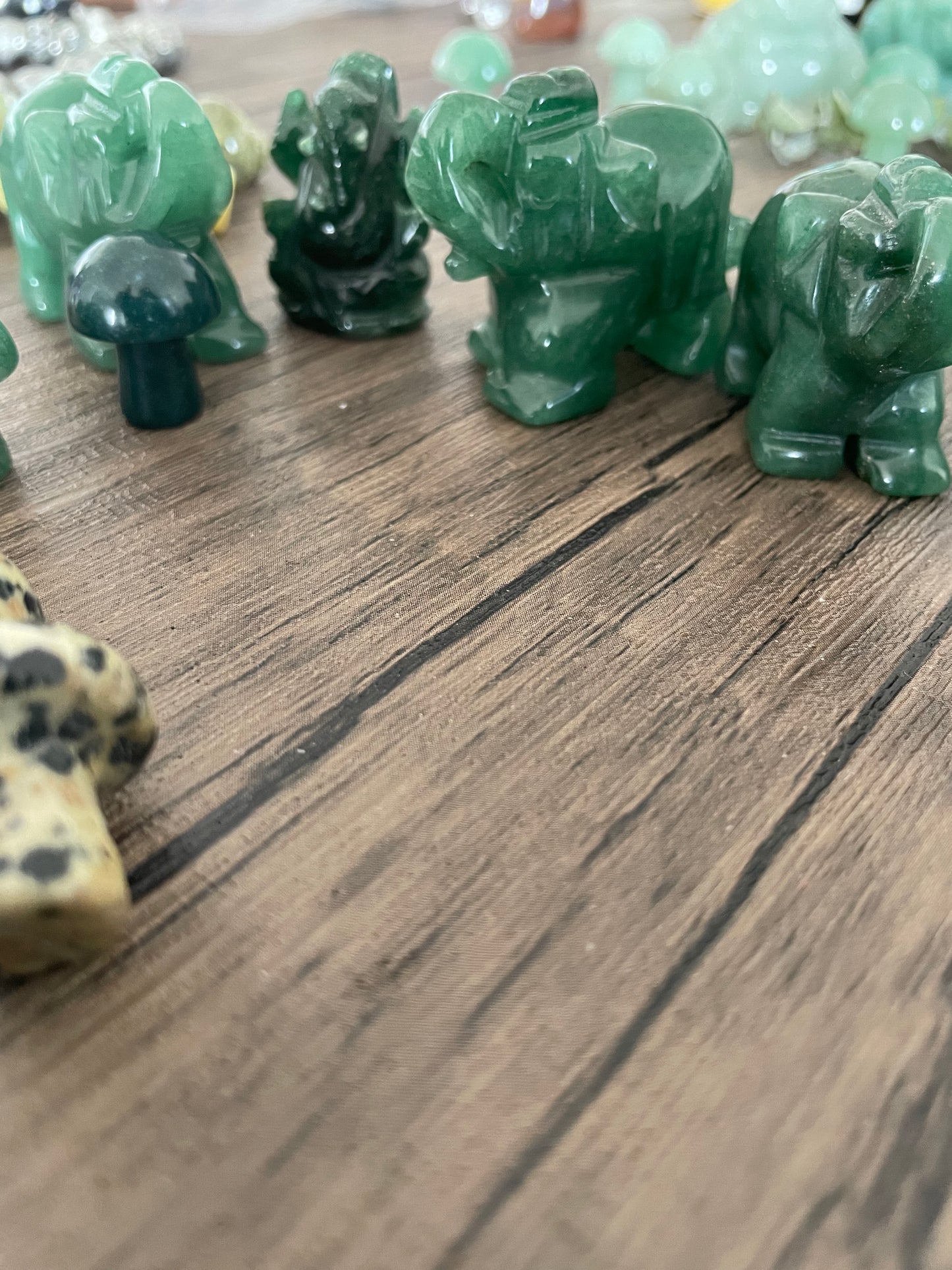 Green Aventurine Elephant
