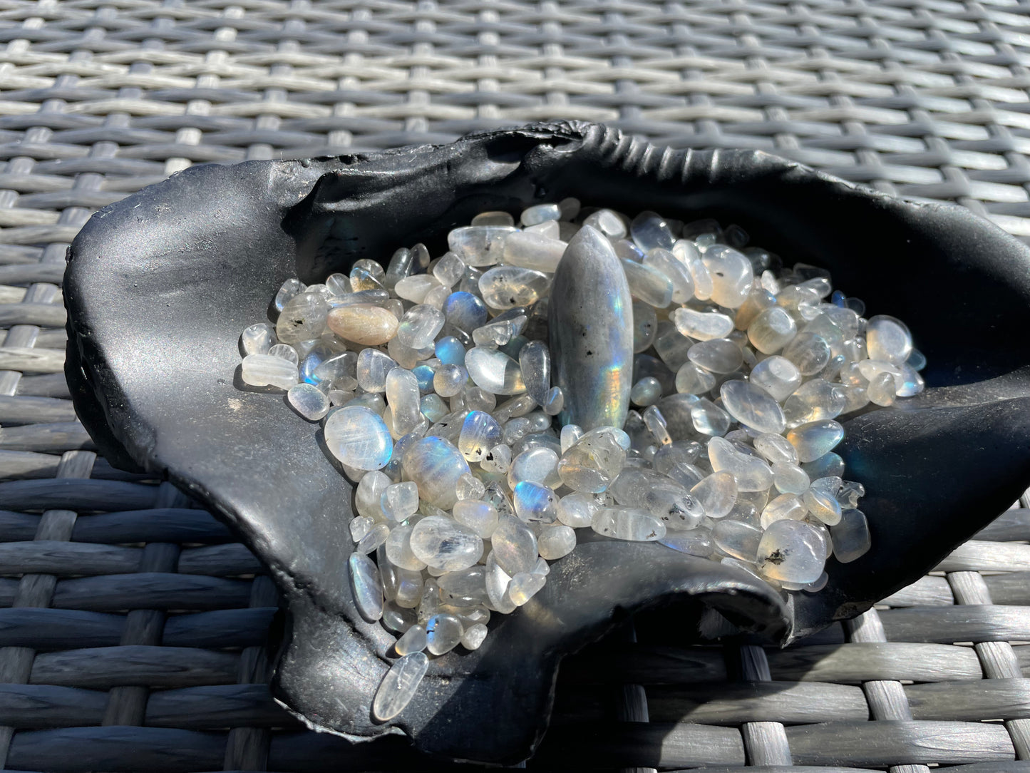 Labradorite Pendant, Double Pointed