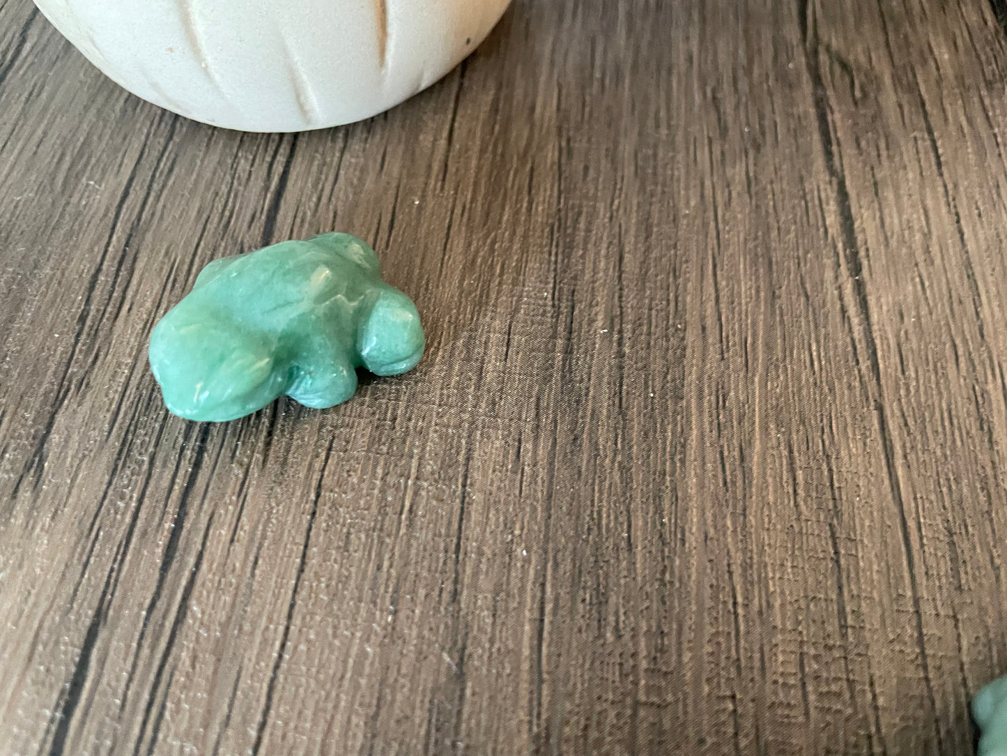 Green Aventurine Frog