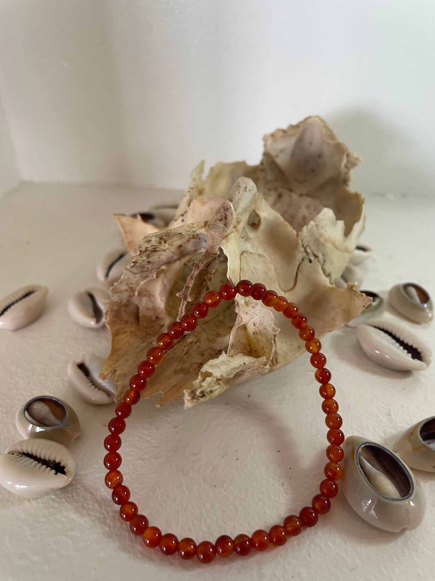Red Agate Bracelet (4 mm)