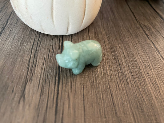 Green Aventurine Pig