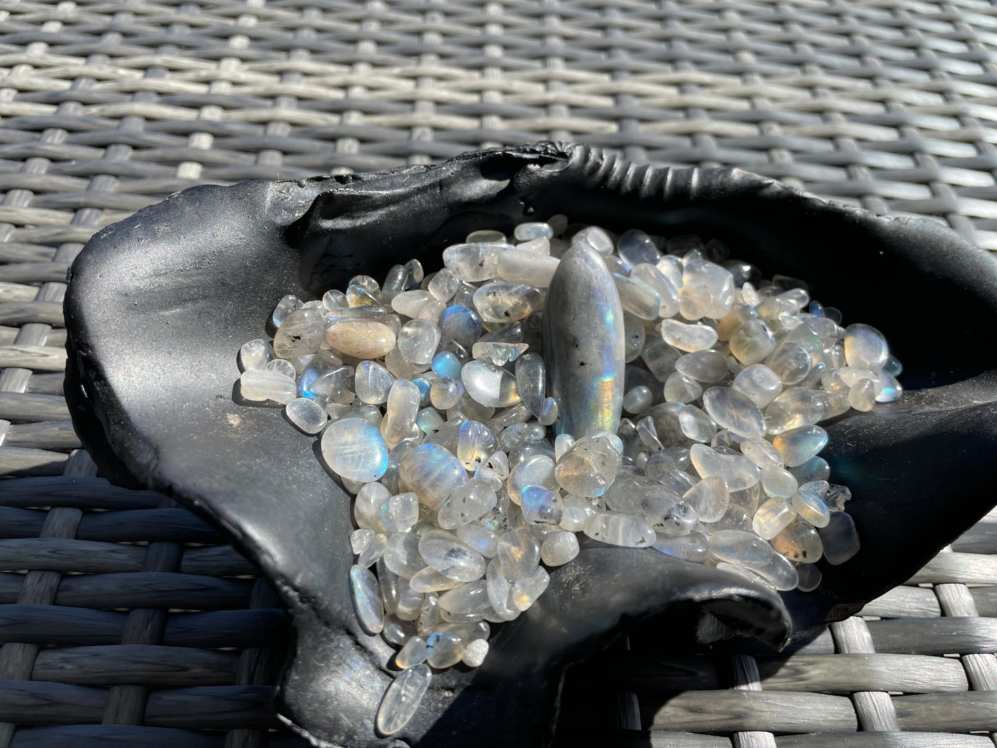 Labradorite Pendant, Double Pointed