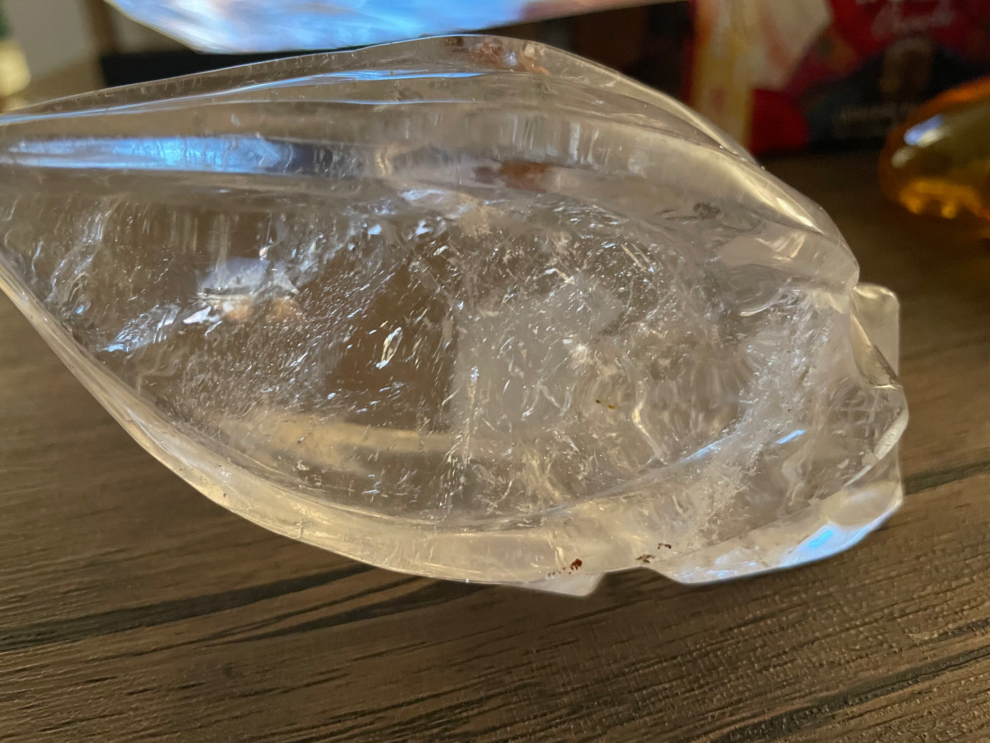 Clear Quartz Alien Skull