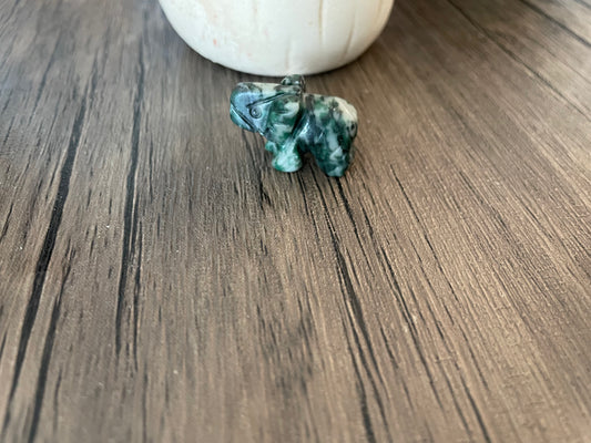 Moss Agate Elephant