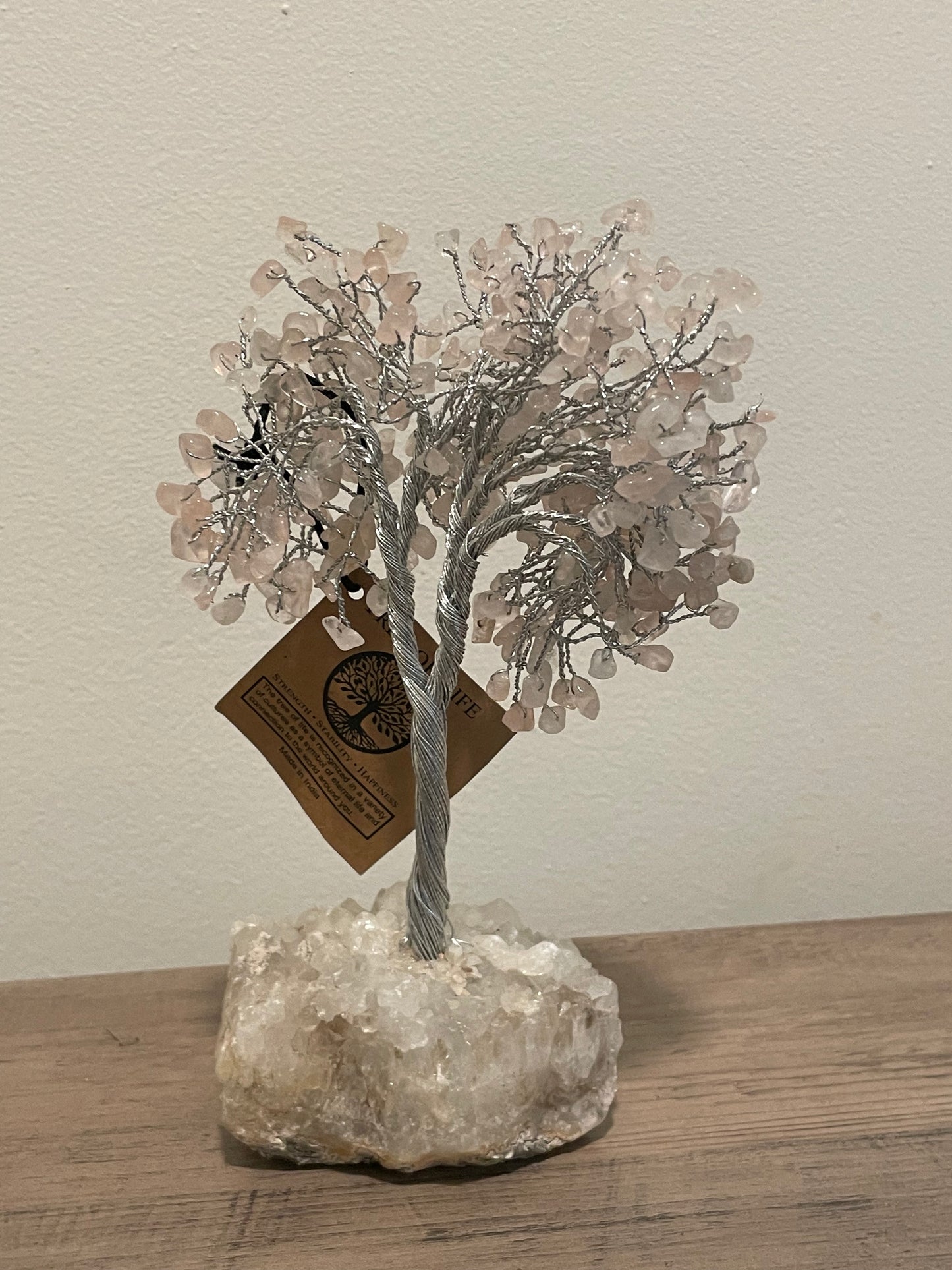 Rose Quartz Tree of Life