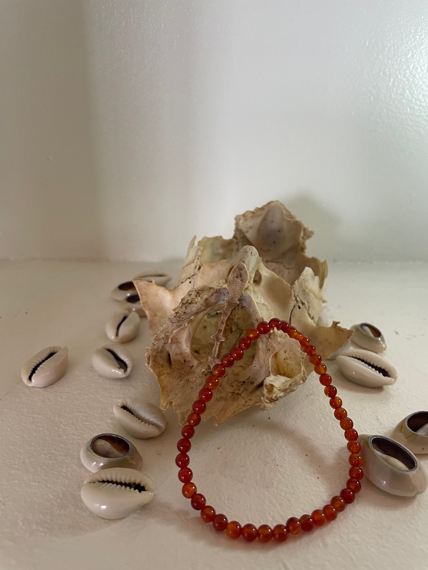 Red Agate Bracelet (4 mm)