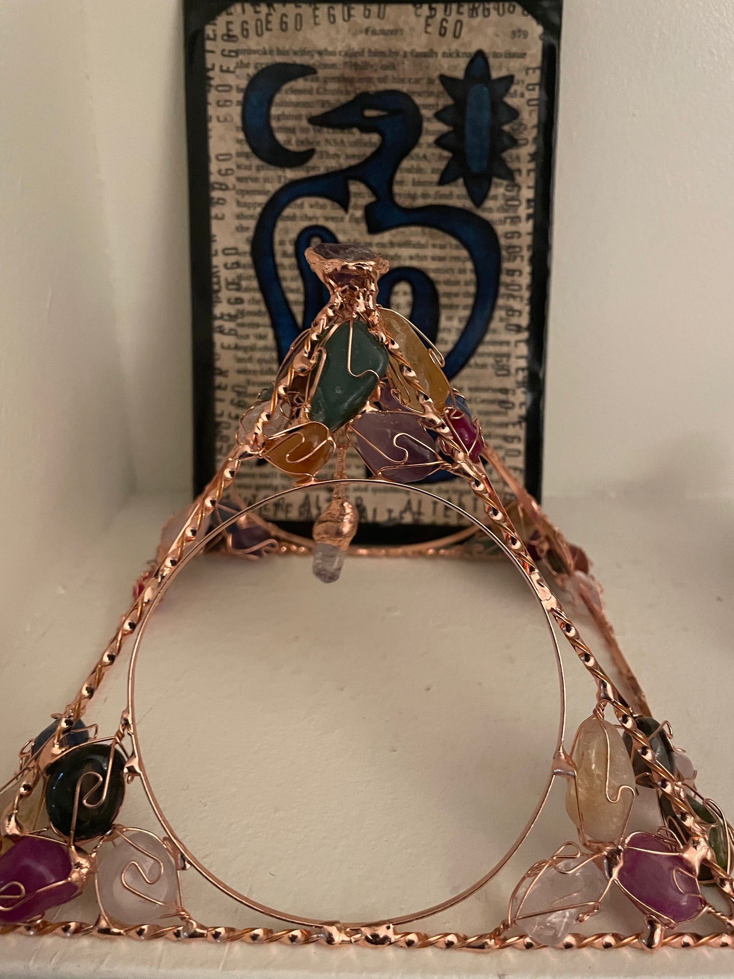 Copper Crystal Pyramid