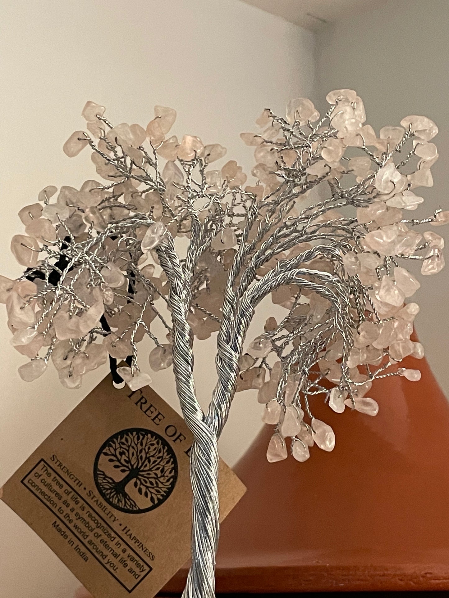 Rose Quartz Crystal Tree