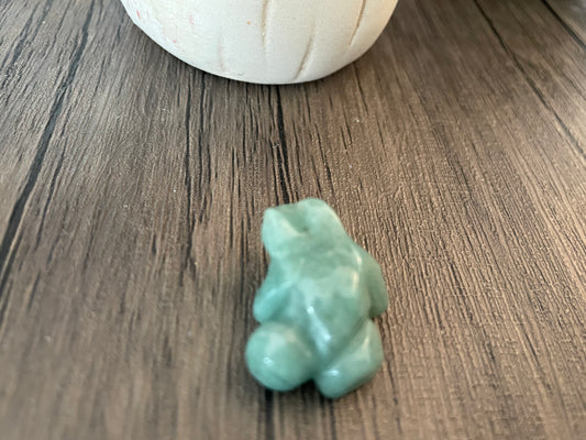 Green Aventurine Frog