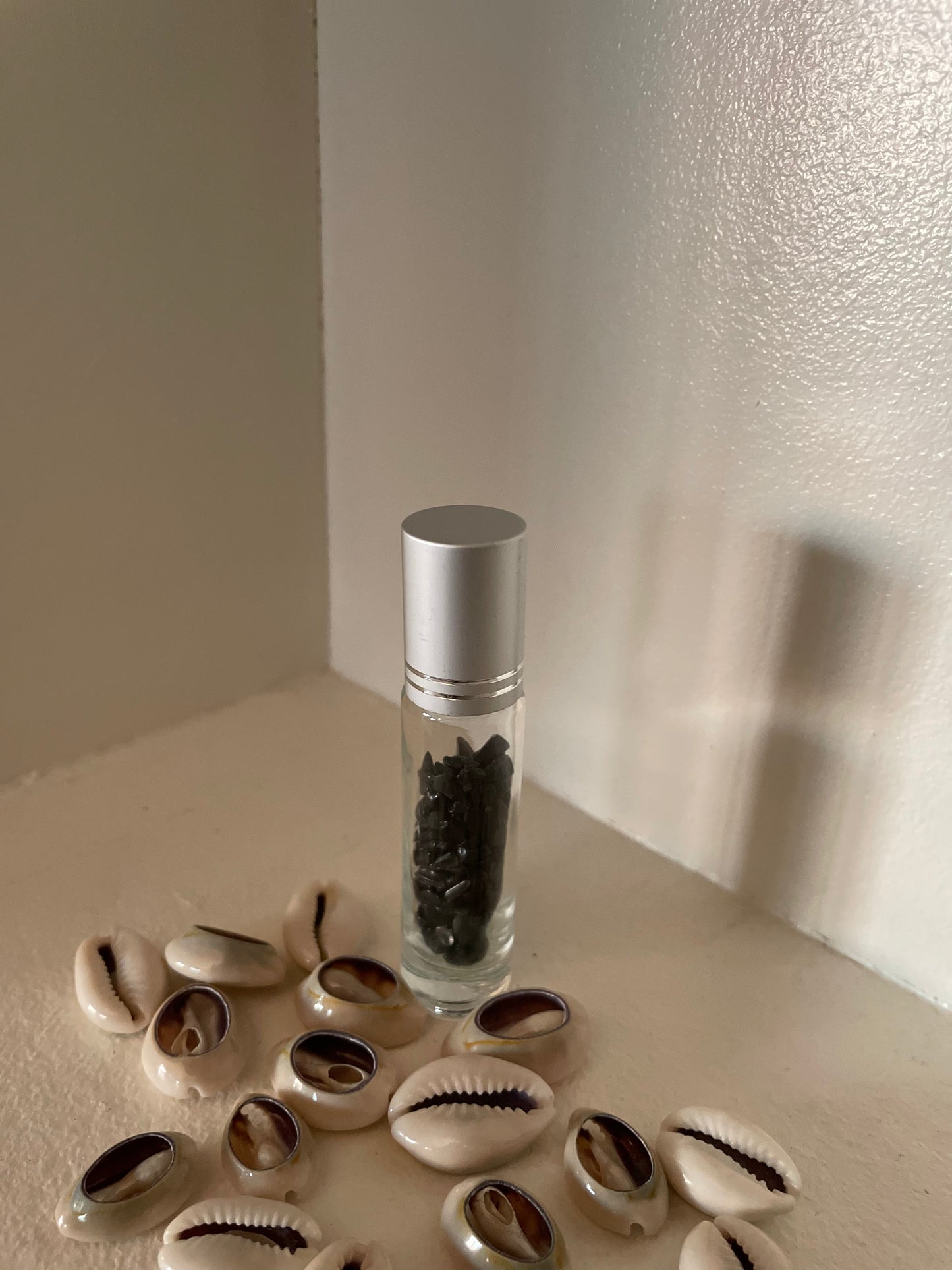 Black Obsidian Crystal Roller Bottle