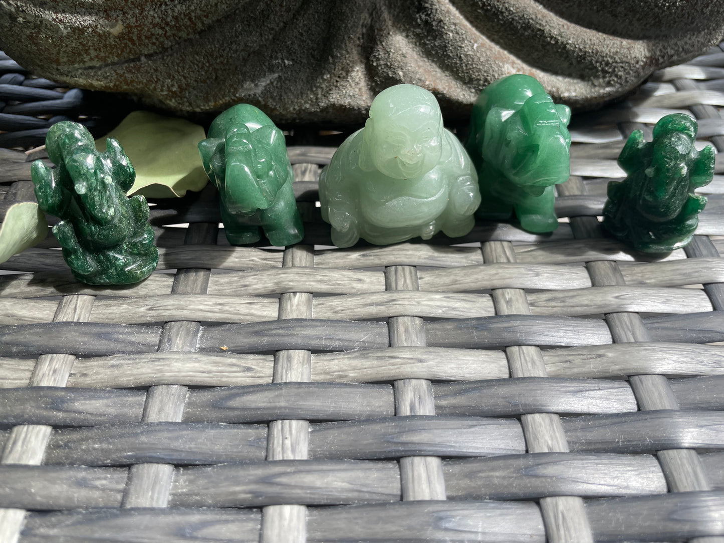 Goldtone Crystal Pyramid