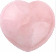 Rose Quartz Heart (30 mm)