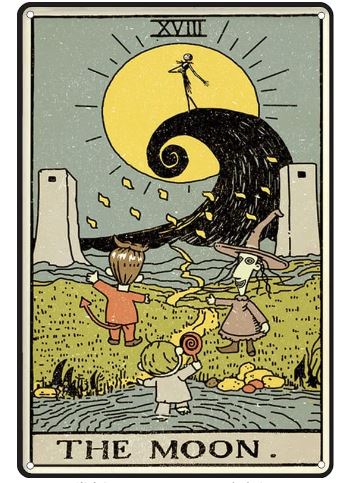 Vintage Metal Rabbit Tarot Card Sign