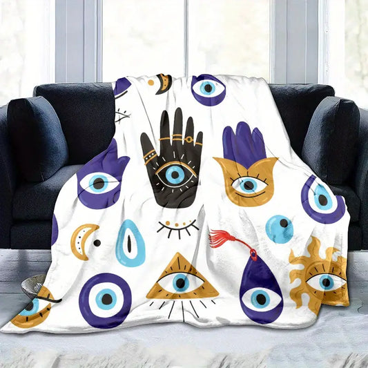 Evil Eye and Hand Blanket