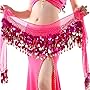 Belly Dance Hip Scarf Sequins and Coins