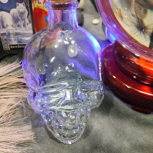 Clear Glass Crystal Skull