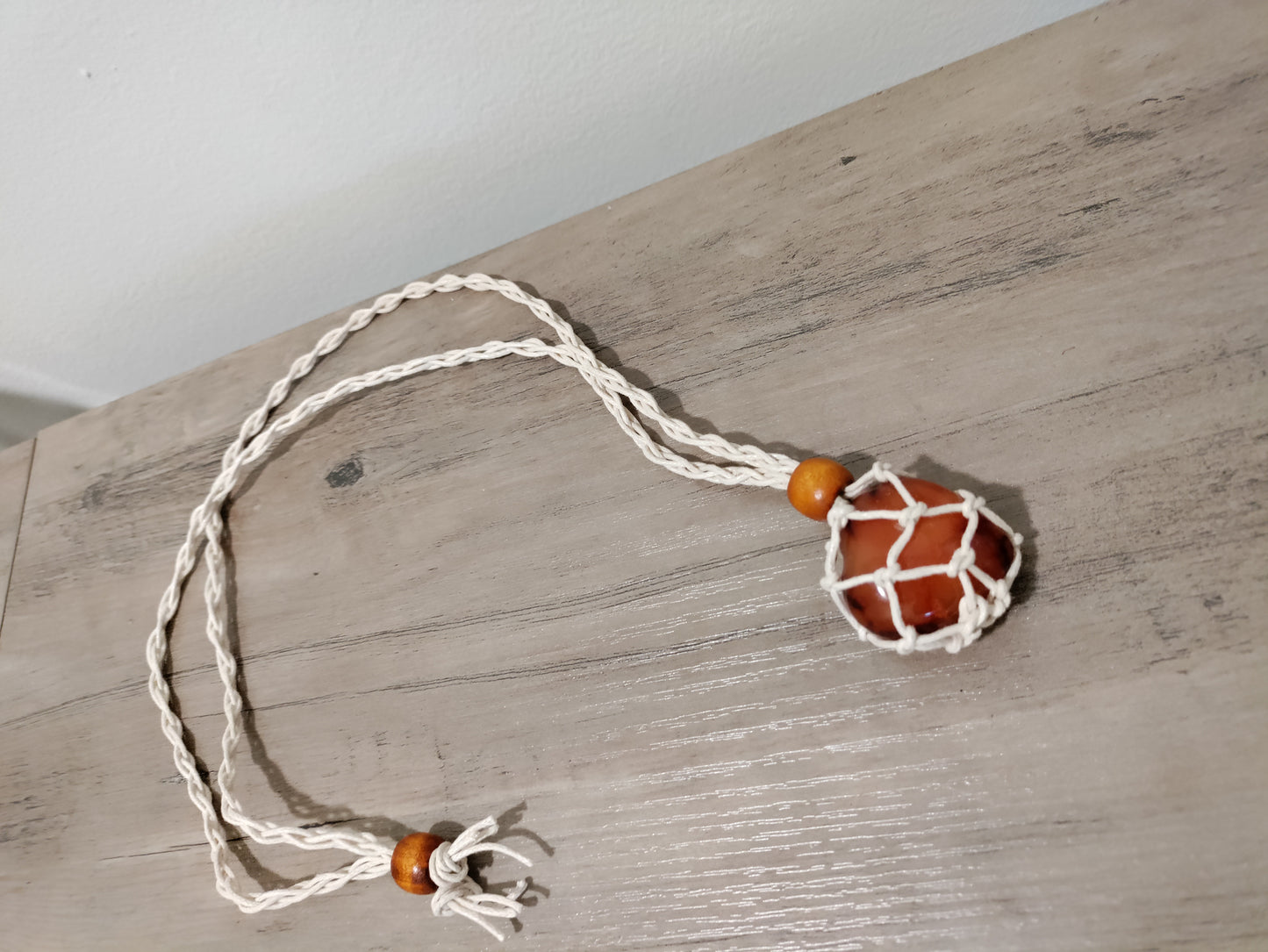 Basket Weave Crystal Necklace Holder