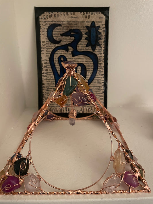 Copper Crystal Pyramid