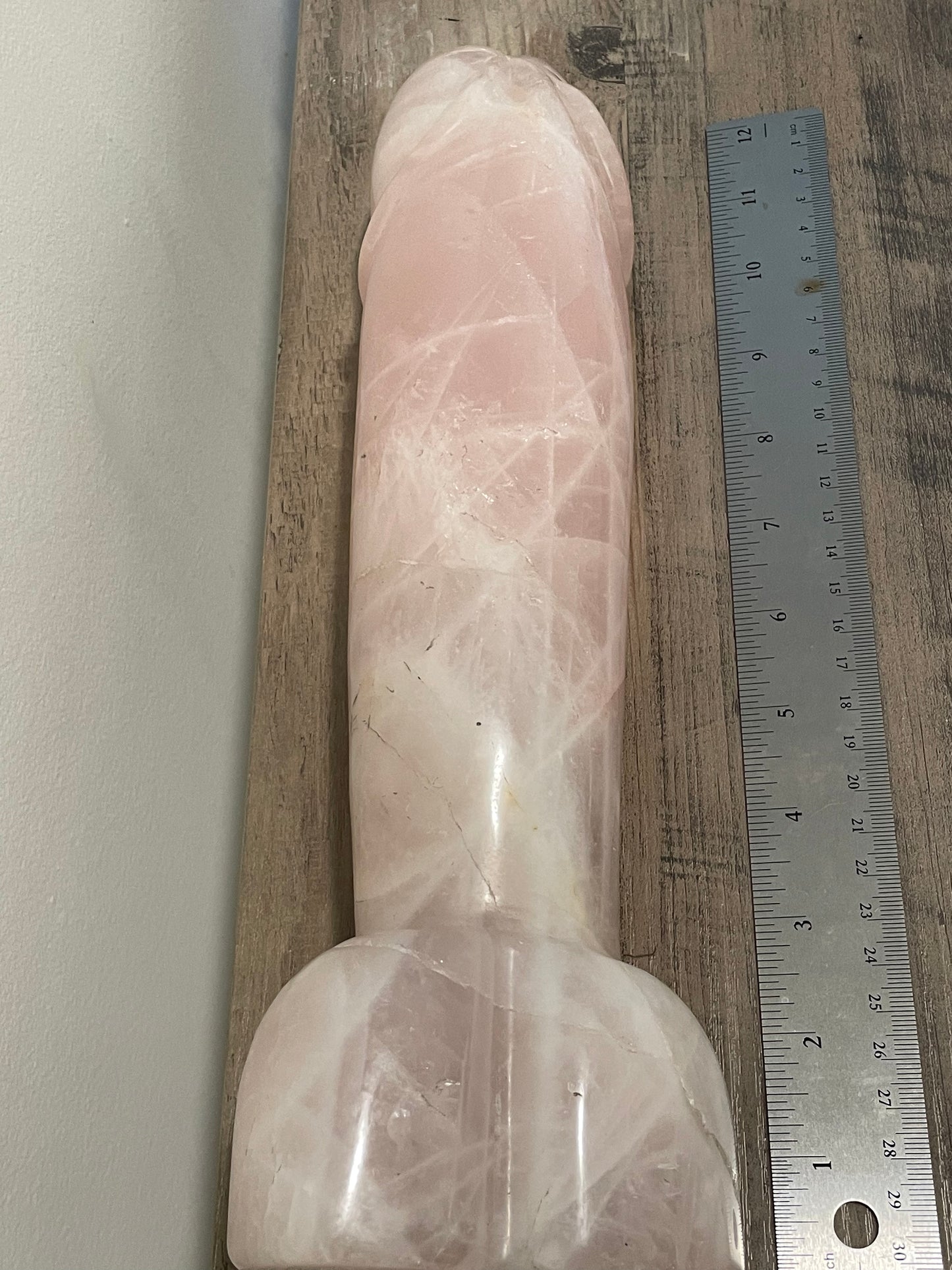 Rose Quartz Carved Phallic